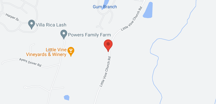 map of 510 Little Vine Church Road